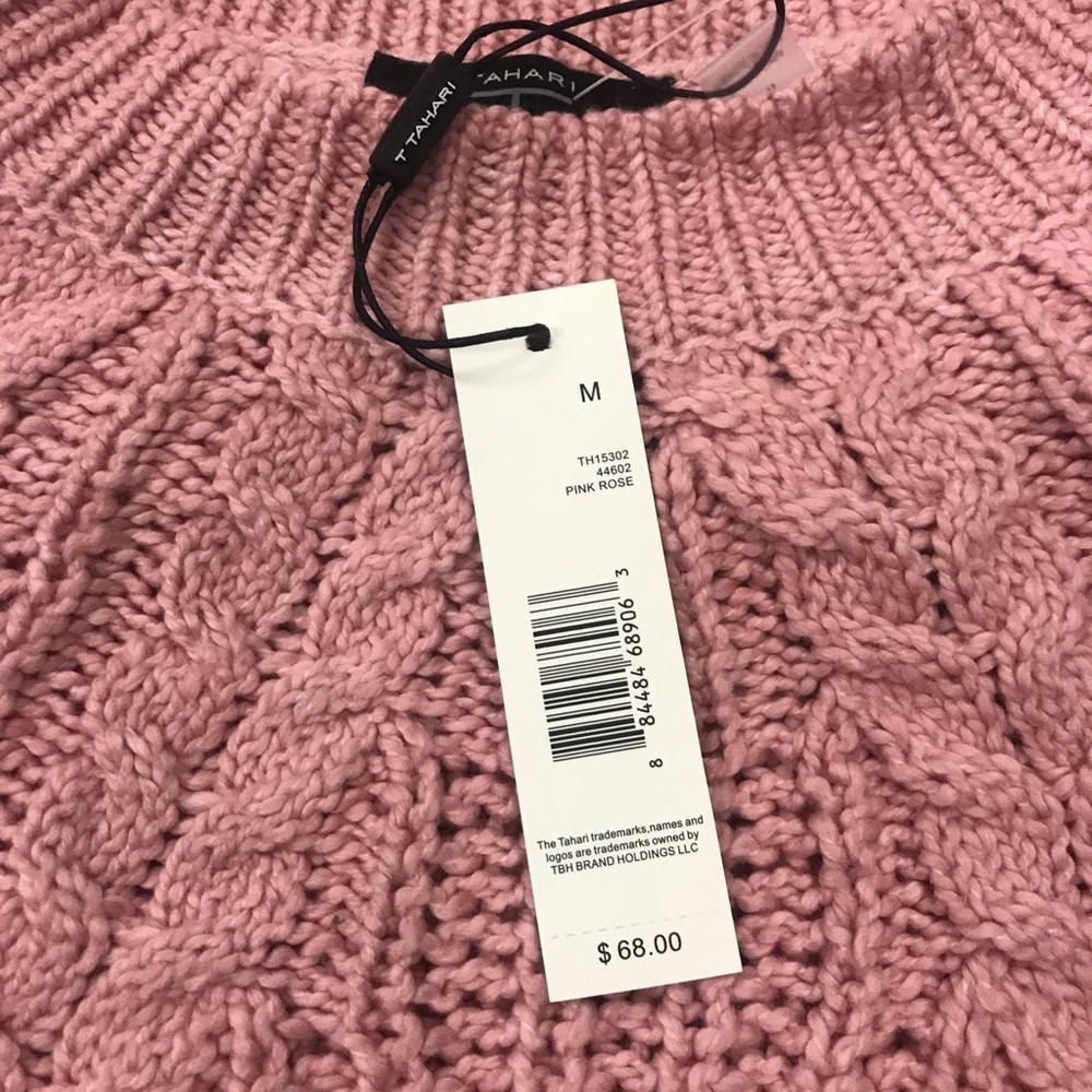 NWT Tahari Women’s SOFT Pink Sweater.  💗 M - Picture 3 of 5